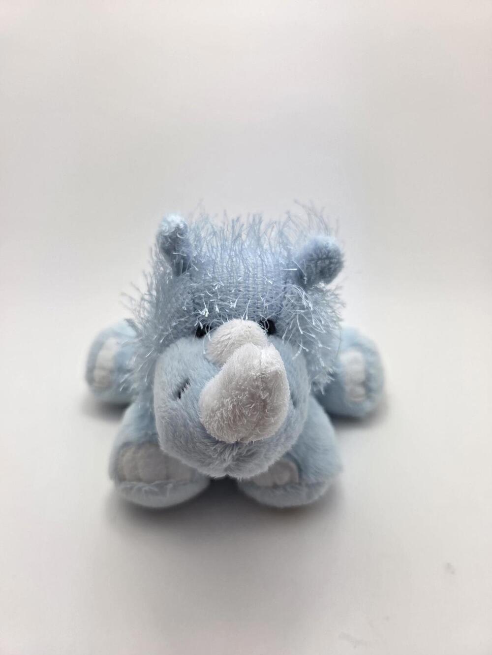 Vintage Webkinz "Rhino” without Tag/Code, Ganz Plush (9 inch)
